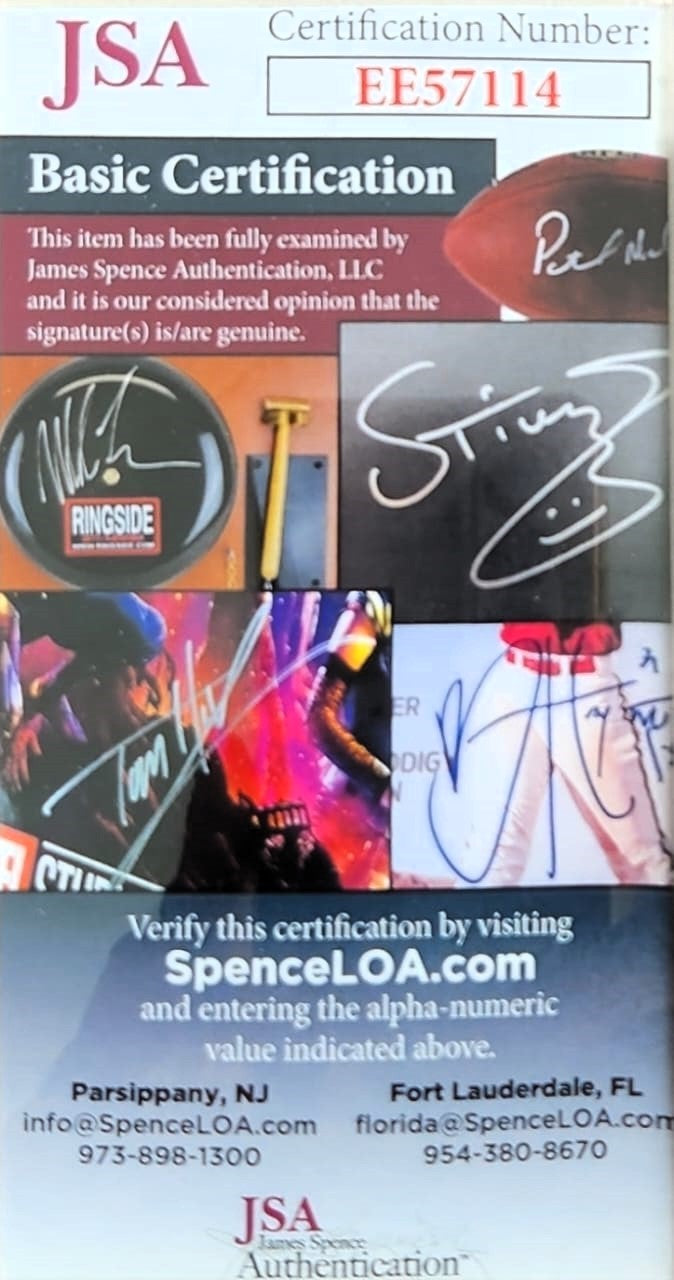 Andy White The Beatles Fotografía Y Vinil Autografiado Enmarcada certificada por JSA