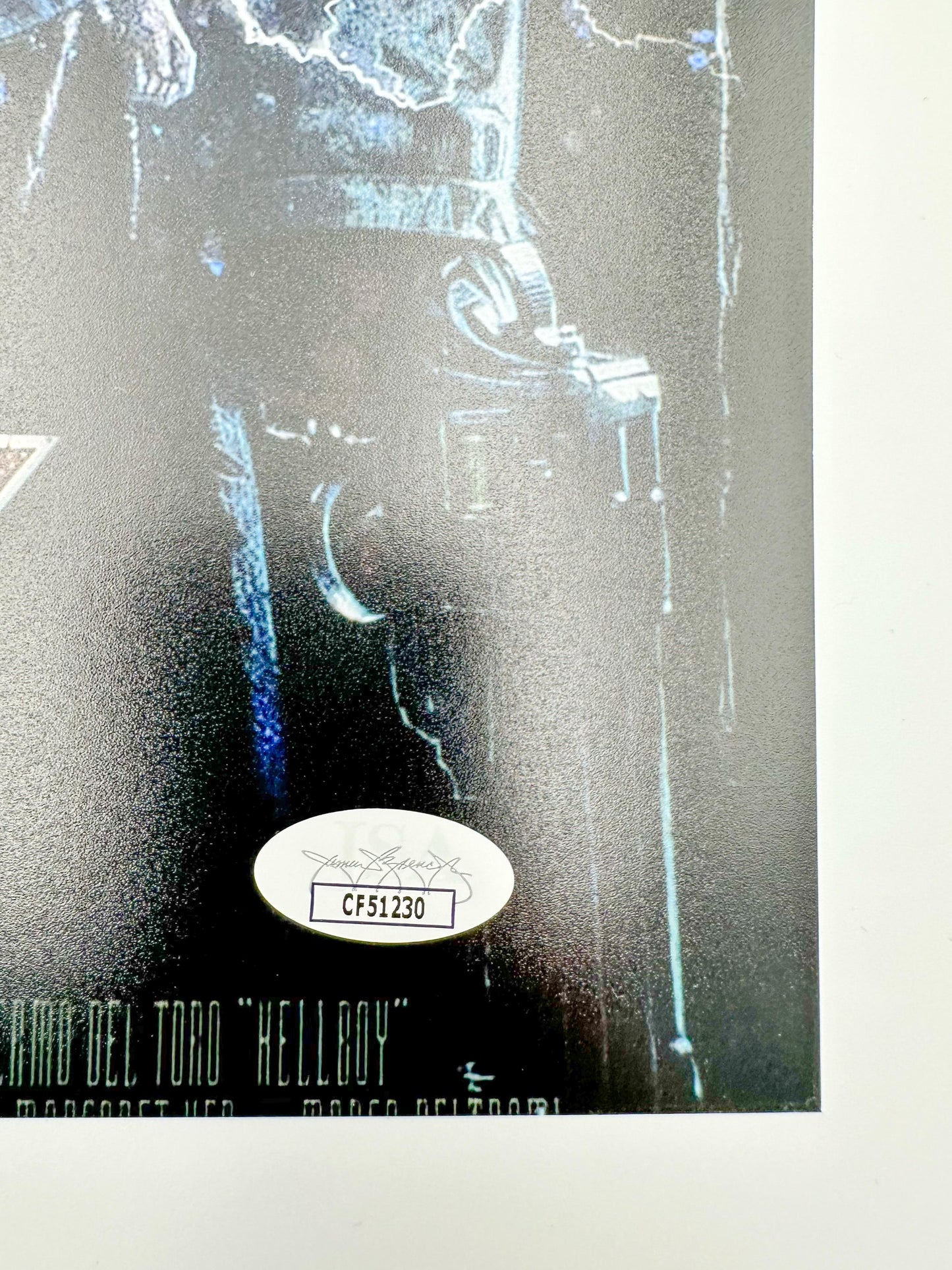 Guillermo del Toro fotografía autografiada Hellboy certificado JSA CF51230