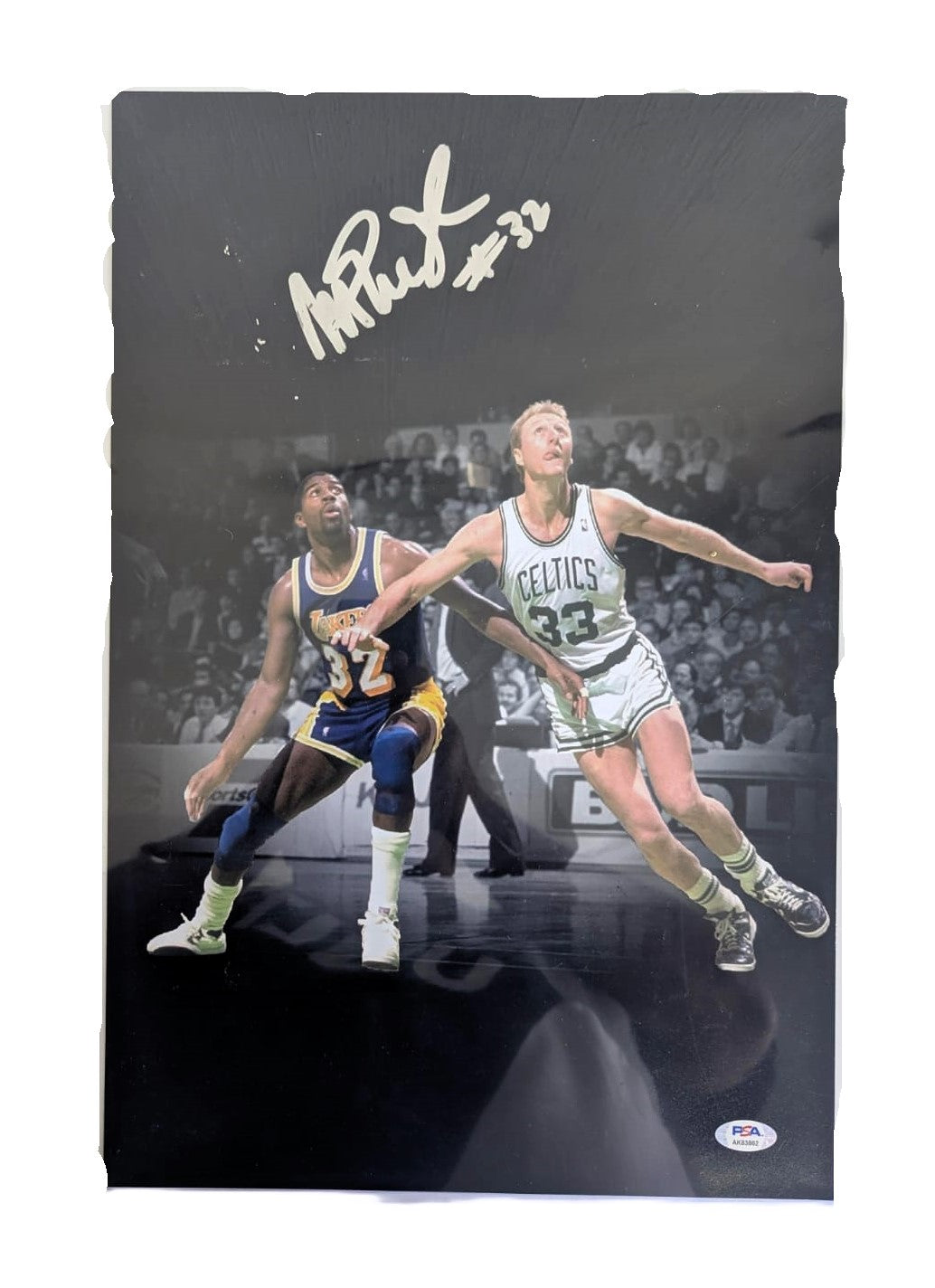 “Magic” Johnson Hall Of Fame Lakers Fotografía Autografiada firma certificada por PSA AK83862