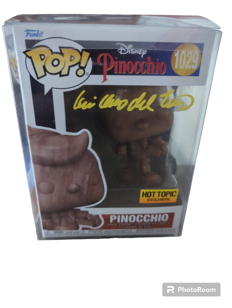 Funko pop Pinocchio 1209 Hot Topic Exclusive (Autografiado)