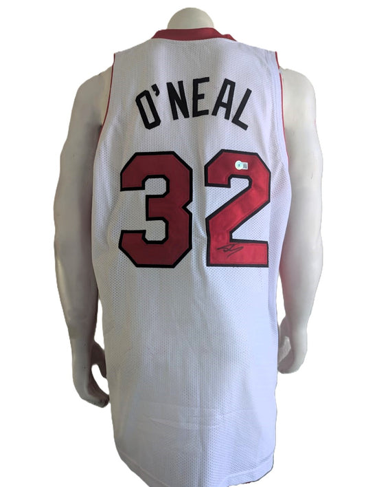Shaquille O’Neal Playera Miami Heat Autografiada Certificada por Beckett W869002.