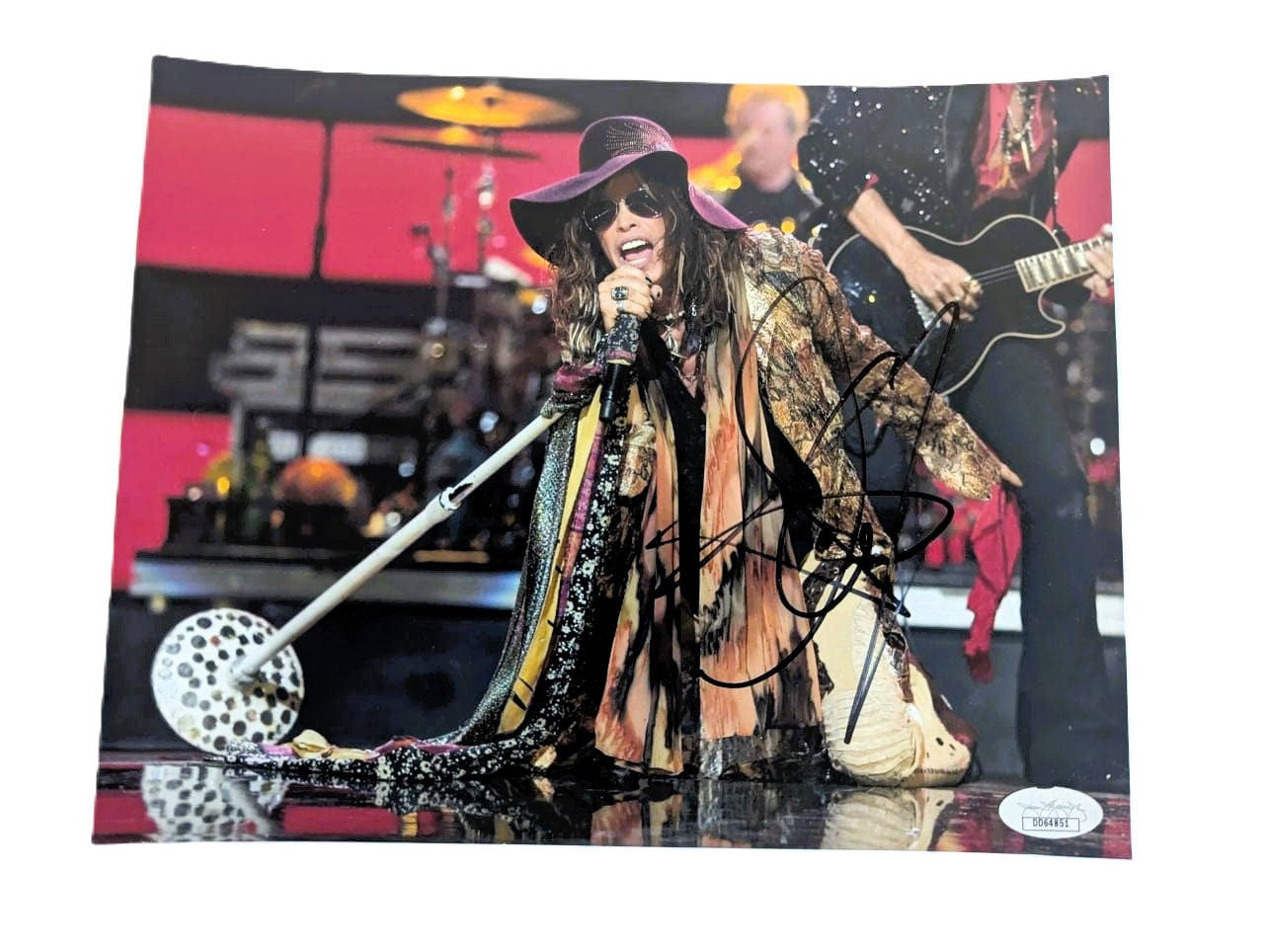 Steven Tyler Fotografía Autografiada Vocalista Aerosmith firma certificada por JSA DD64851