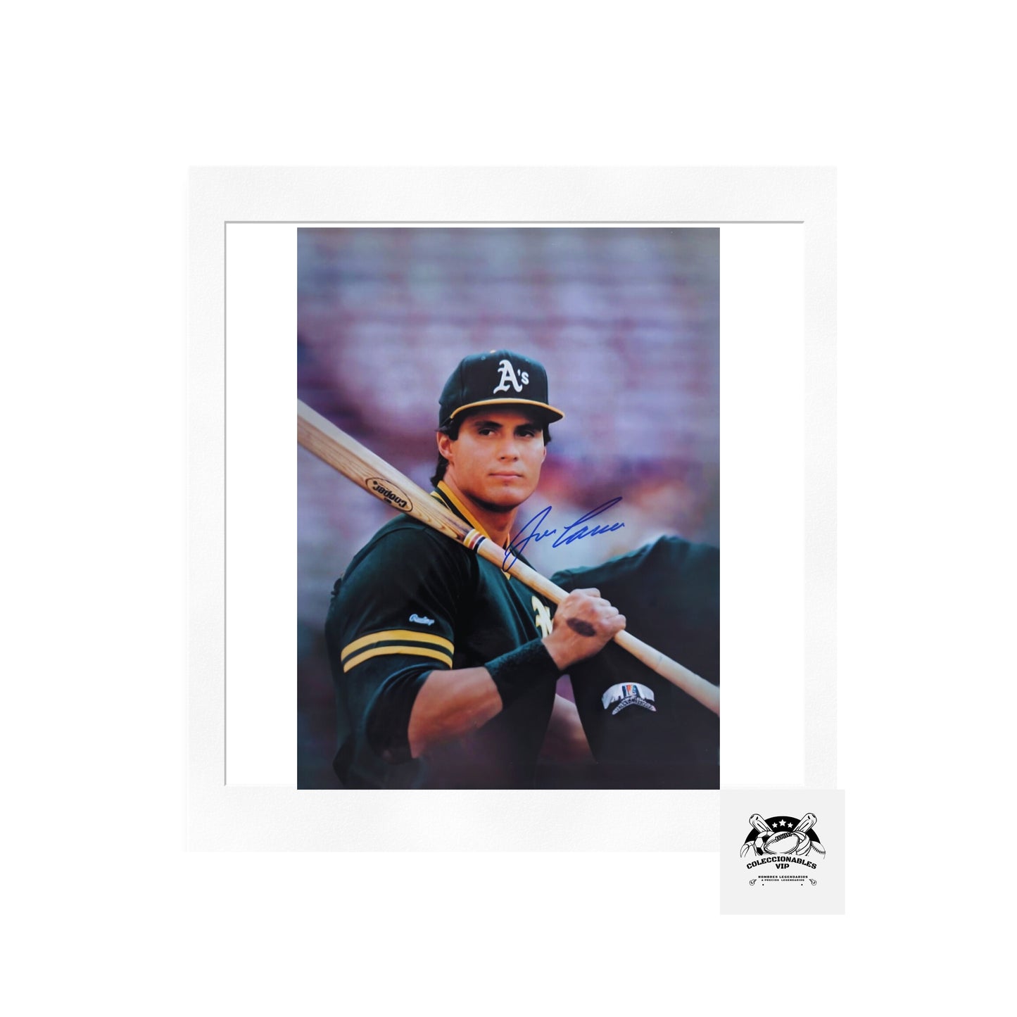 José Canseco fotografía MLB Oakland Athletics autografiada firma certificada por PSA 1C74156