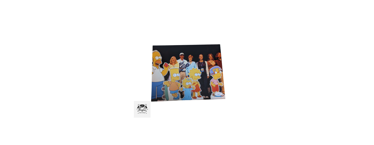 Dan Castellaneta voz de Homero Simpson fotografía autografiada, con certificado de autenticidad de JSA AS02459.
