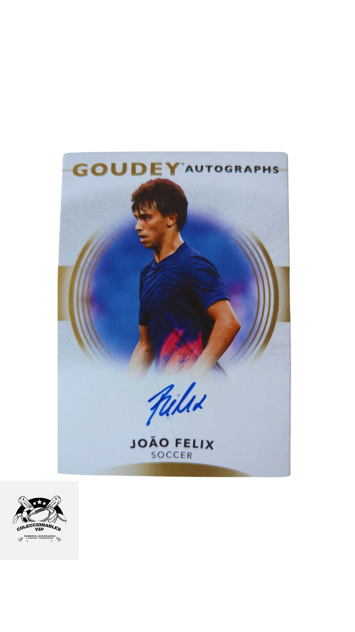 Tarjeta The Upper Deck Company autografiada por Joao Felix