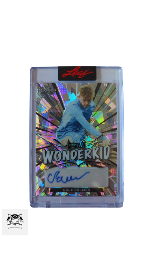 Tarjeta Leaf Wonderkid en el frente encontrarás autógrafo de Cole Palmer 16/35