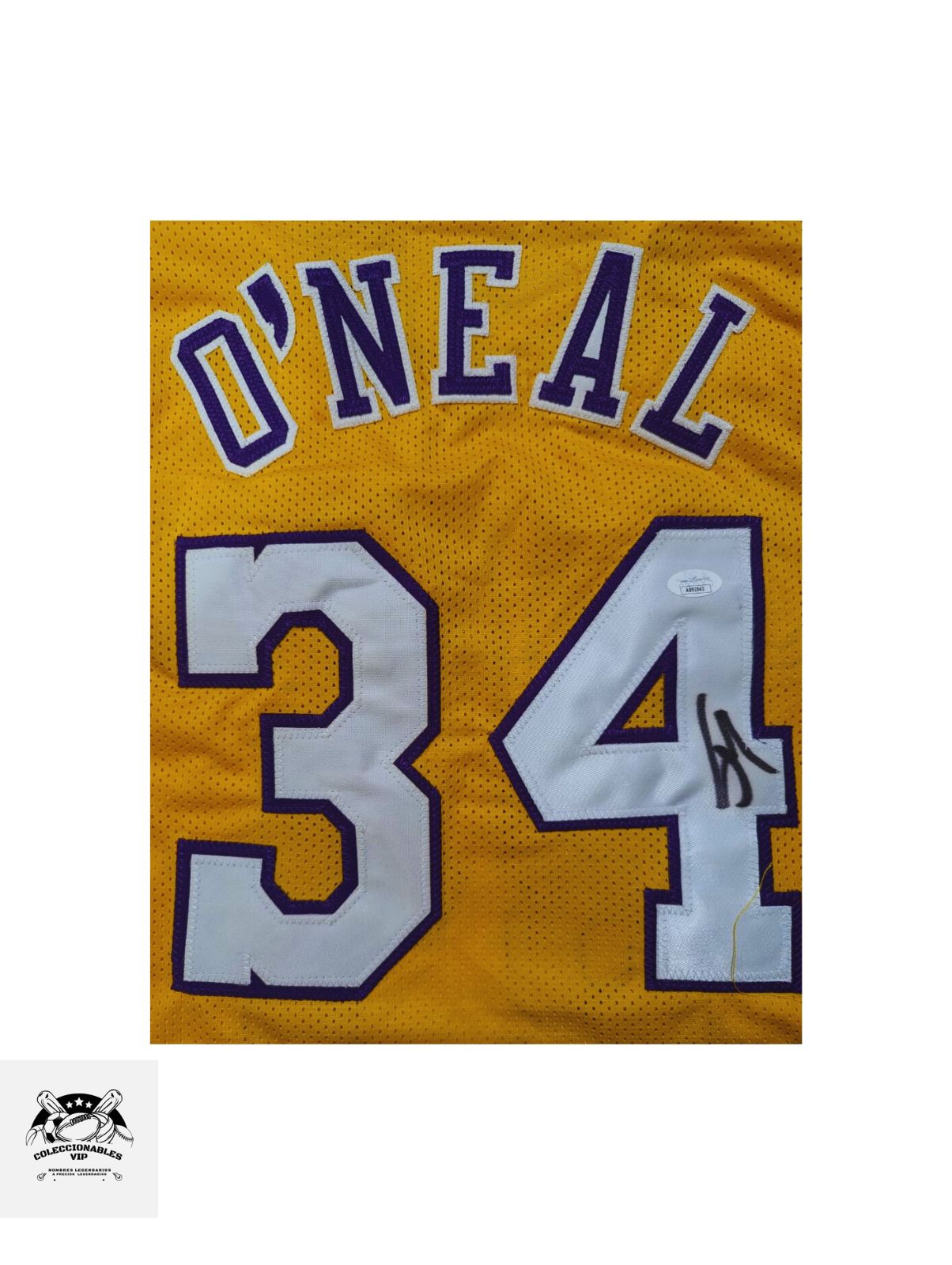 Shaquille O’neal Playera autografiada autentificada por la compañía JSA AB92943