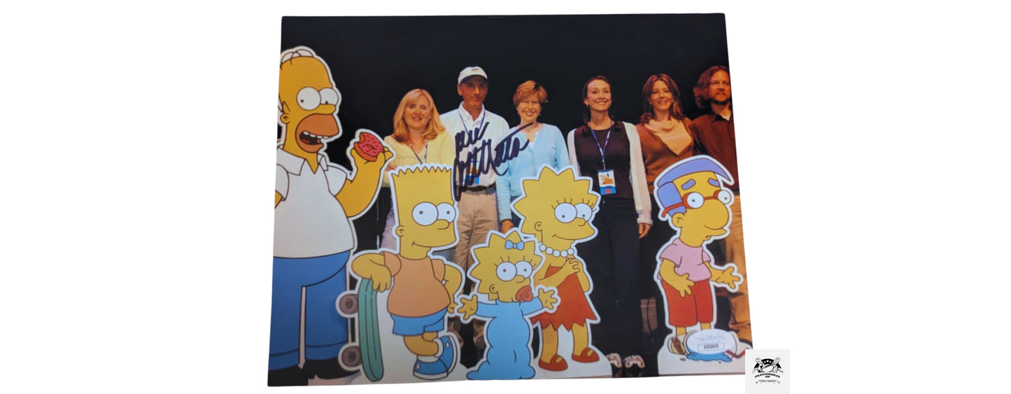 Dan Castellaneta voz de Homero Simpson fotografía autografiada, con certificado de autenticidad de JSA AS02459.