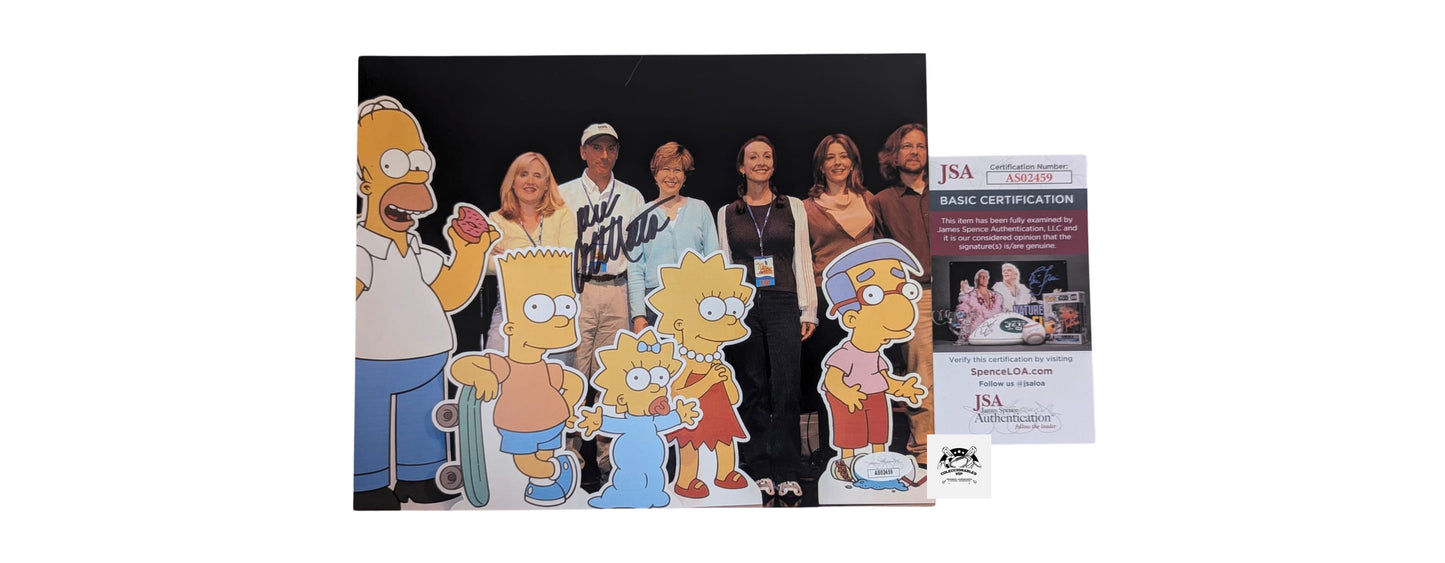 Dan Castellaneta voz de Homero Simpson fotografía autografiada, con certificado de autenticidad de JSA AS02459.