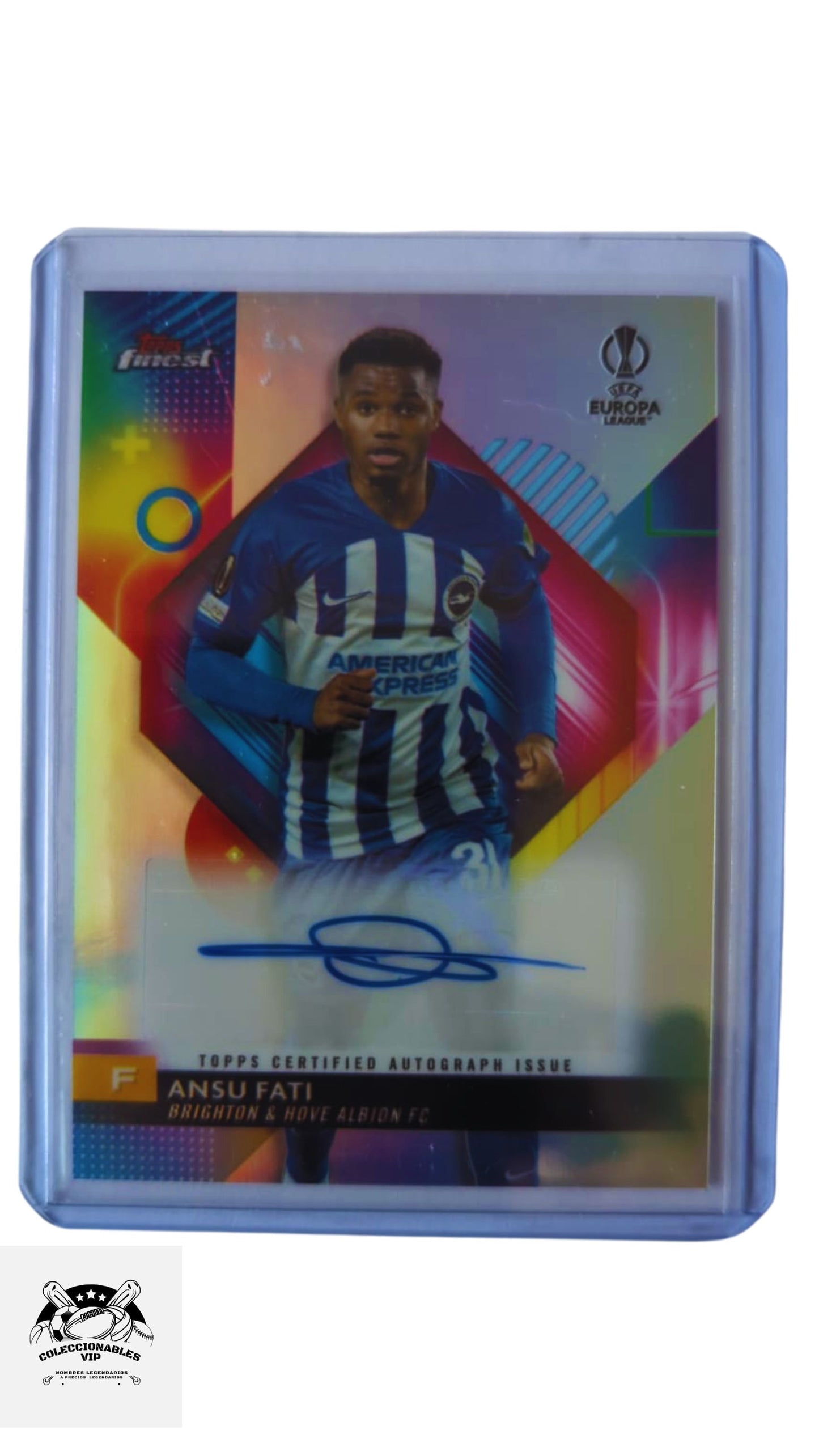 Tarjeta Topps con autografo de Ansu Fati