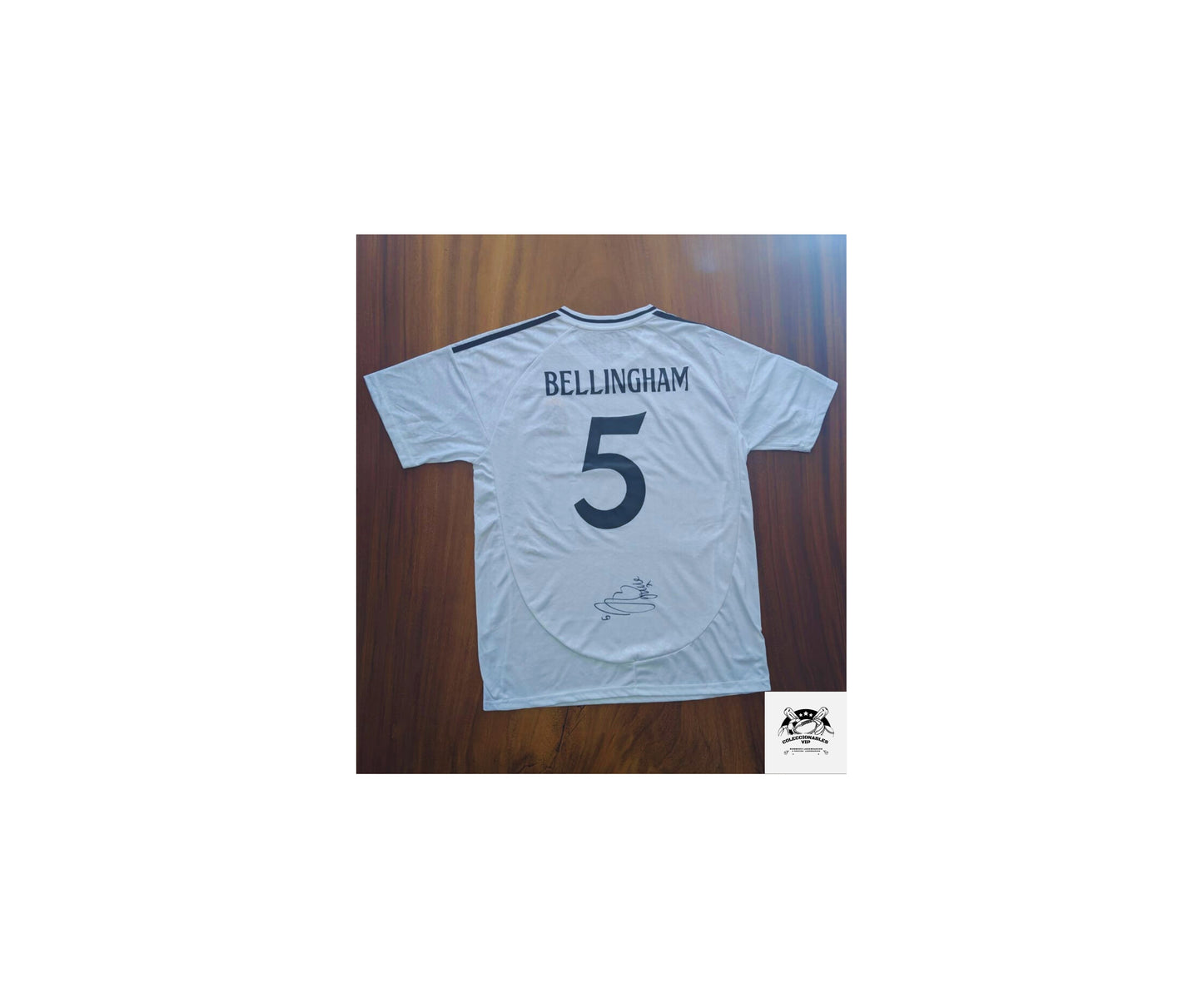 Jude Bellingham playera Real Madrid autografiada y con la inscripción de su número y su nombre certificada por Beckett BP67074