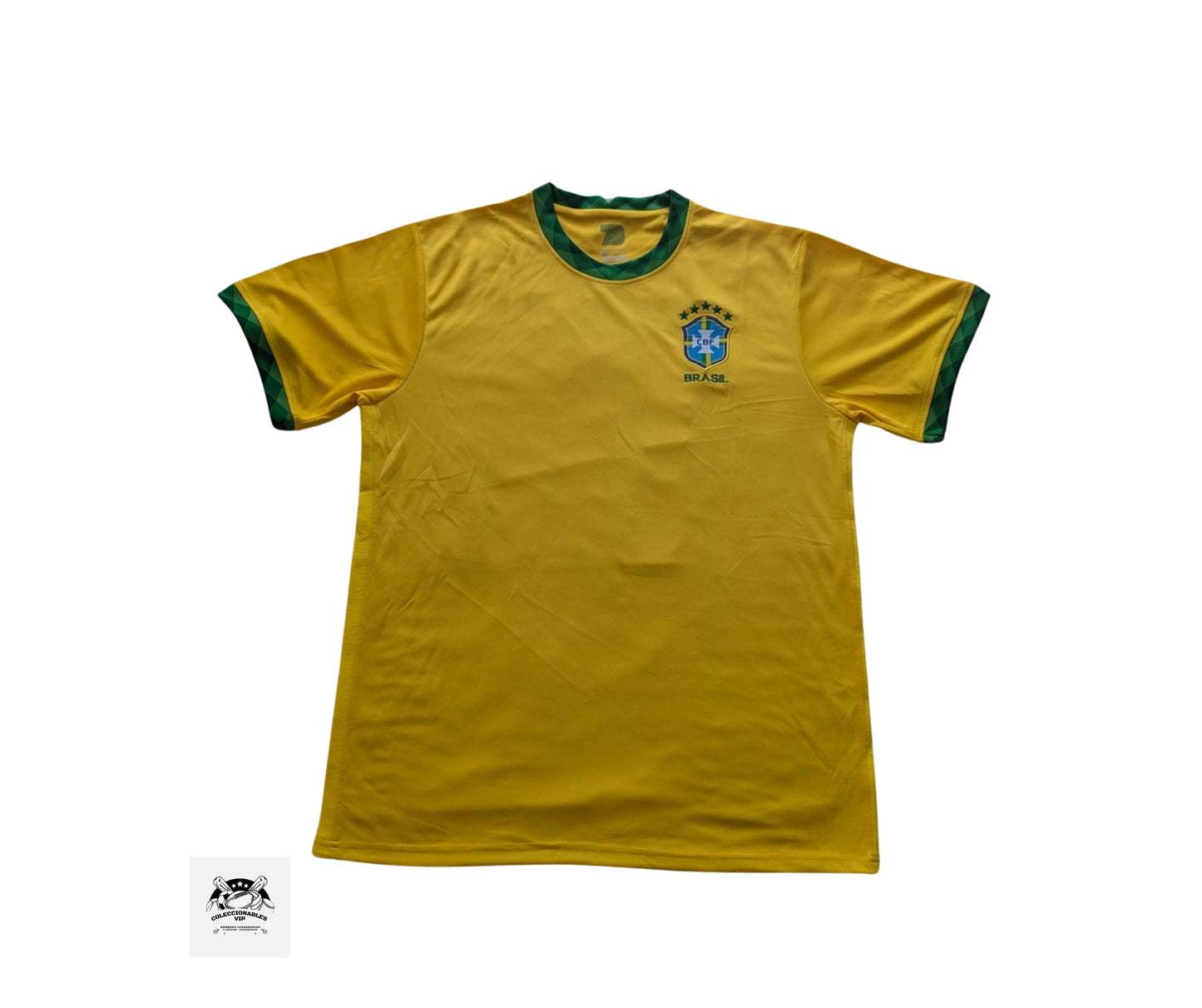 Vinicius Jr. Playera Brasil autografiada Enmarcada certificada por Beckett WS02172.