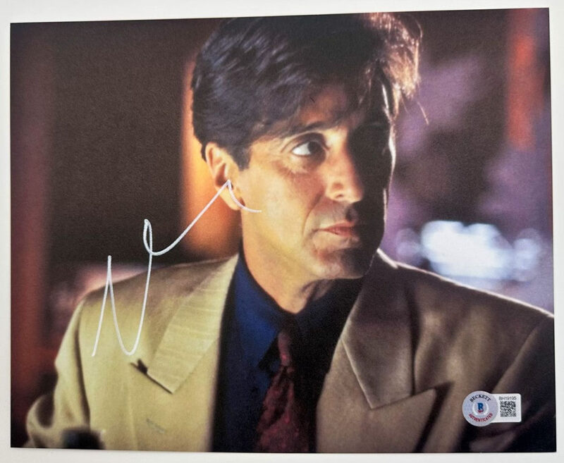 Al Pacino Fotografía Autografiada firma certificada por Beckett BH19195