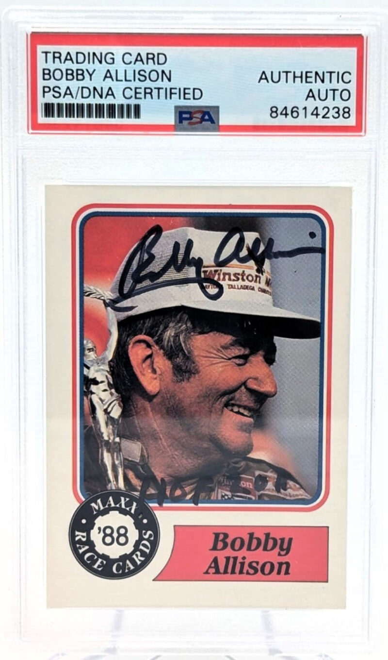 Bobby Allison Tarjeta Autografiada F1 Autenticada por PSA 84614238