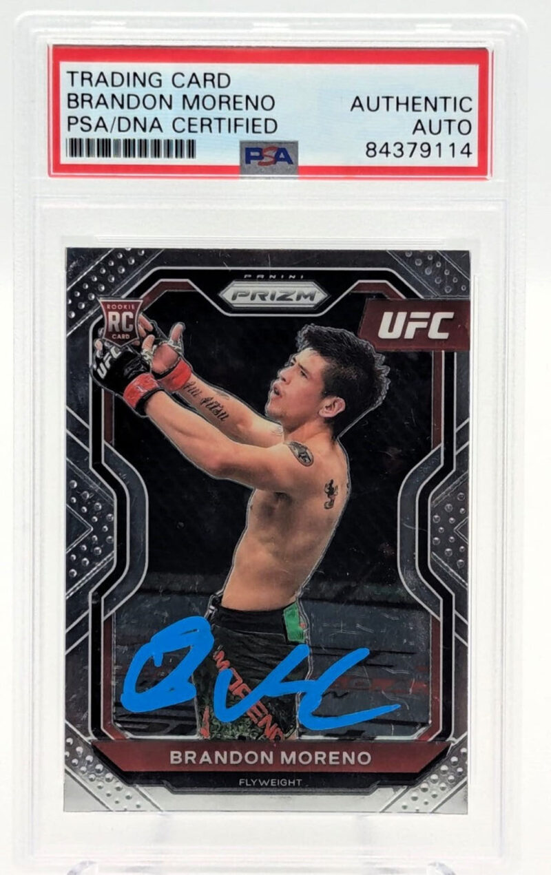 Brandon Moreno Tarjeta Autografiada UFC Autenticada por PSA 84379114.