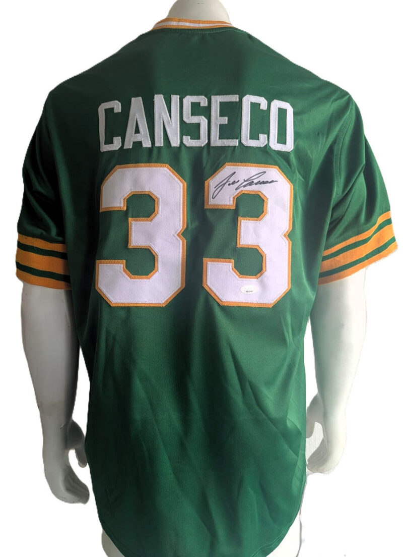 José Canseco Playera Autografiada firma autenticada por la compañía JSA WA020469.