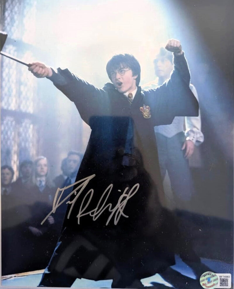 Daniel Radcliffe Harry Potter Fotografía Autografiada firma certificada por Beckett BF74983