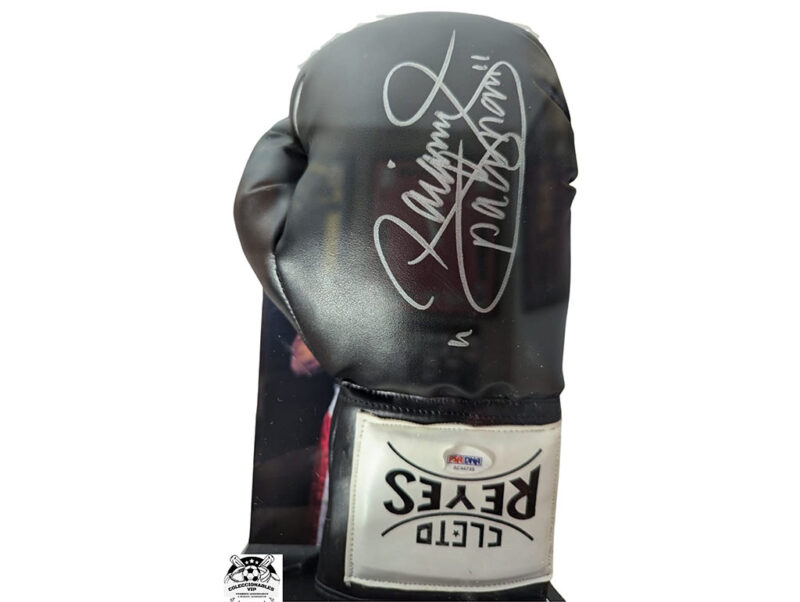 Manny Pacquiao Guante autografiado, firma certificada por la compañía PSA/DNA con el número AC44735