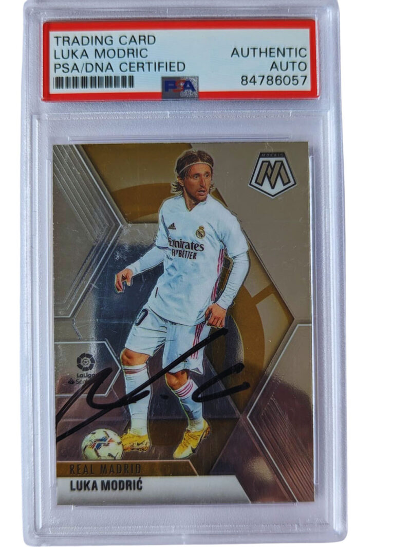 Luka Modric Tarjeta Real Madrid autografiada certificada por PSA/DNA # 84786057