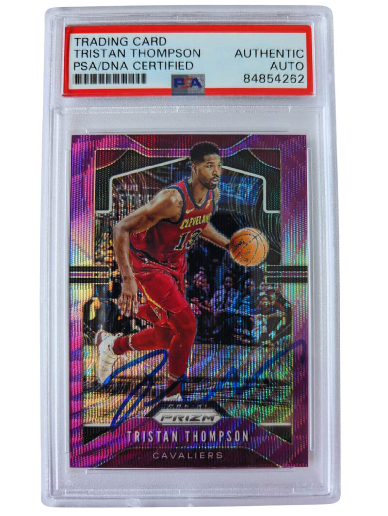 Tristan Thompson Tarjeta Cavaliers autografiada auntenticada por PSA # 84854262.