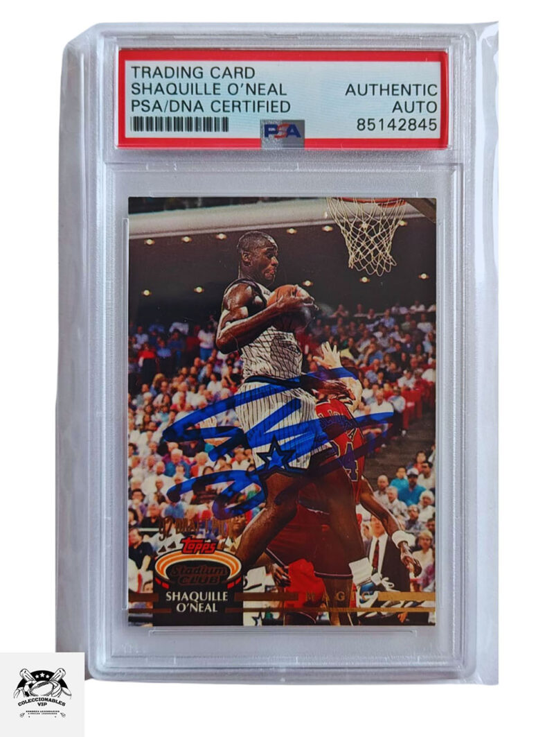 Shaquille O’neal Tarjeta Orlando Magic autografiada autenticada por PSA 85142845.