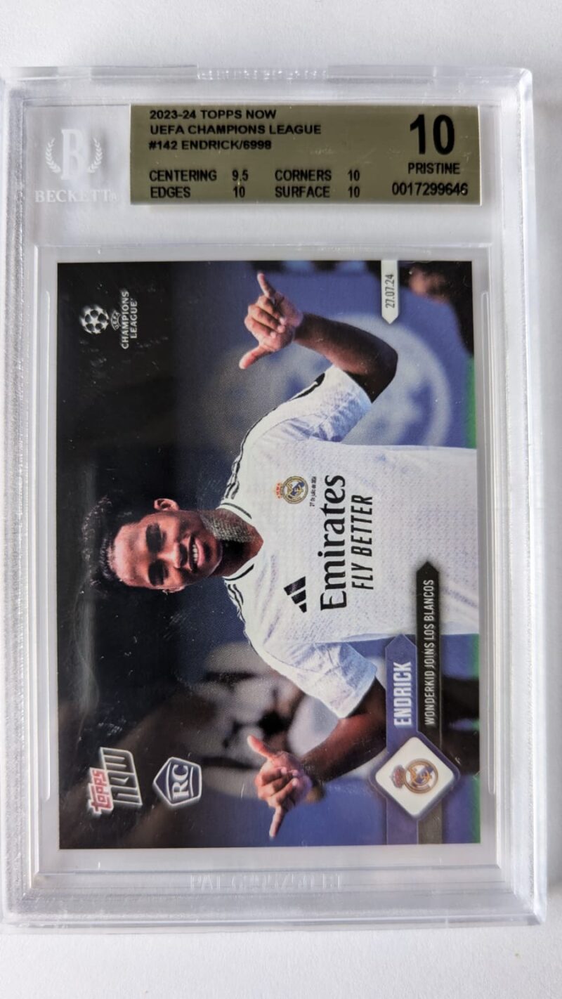 Endrick Felipe Real Madrid tarjeta Topps Now  Certifica Beckett 0017299646