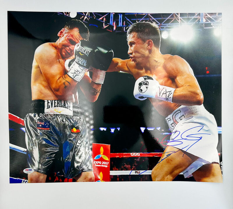 Gennady GGG Golovkin Fotografía Autografiada firma certificada por PSA Y97557.