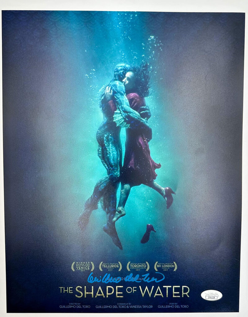 Guillermo del Toro fotografía autografiada La forma del Agua certificado JSA CF51229