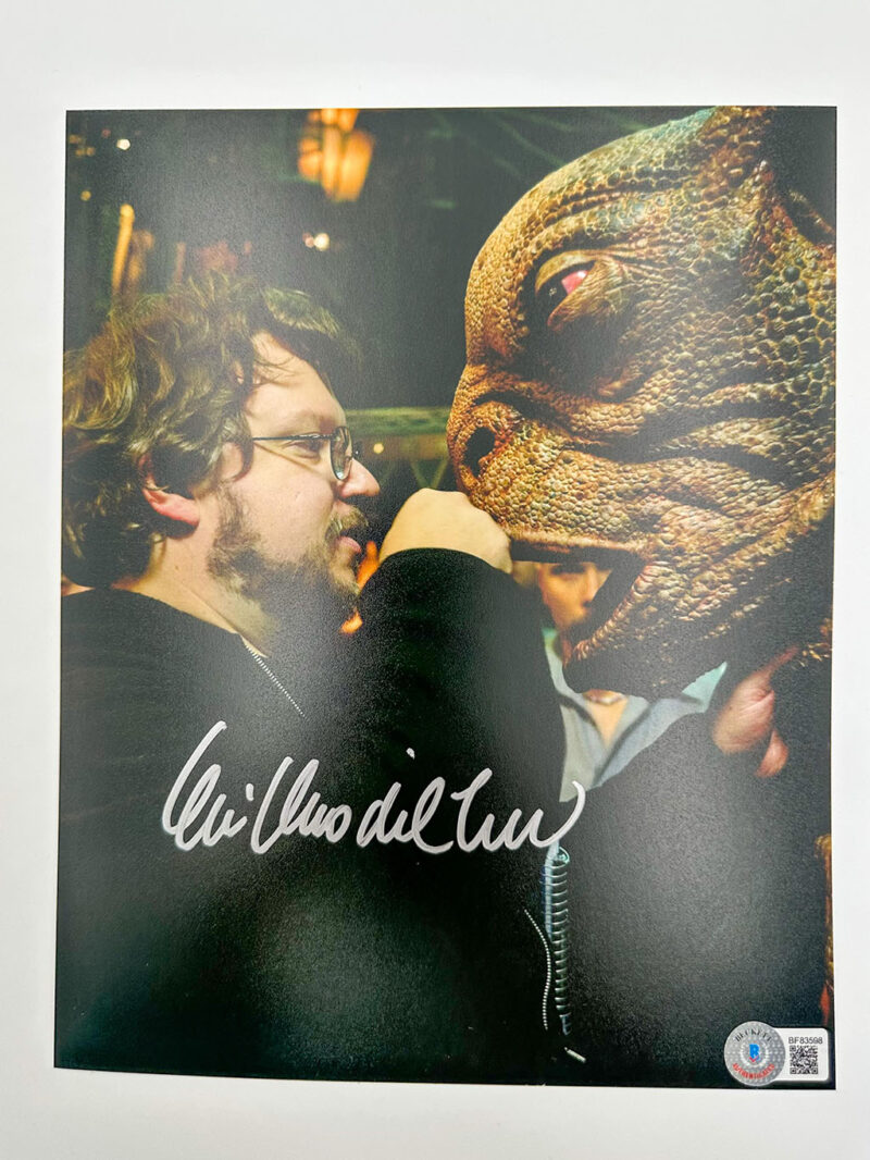 Guillermo del Toro fotografía autografiada Hellboy firma certificada por Beckett BF83598.