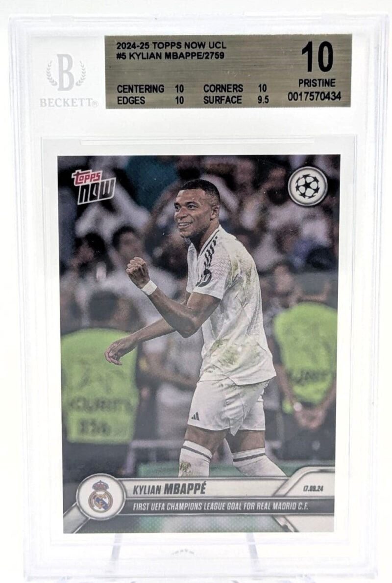 Kylian Mbappe Tarjeta Real Madrid 2024-25 Graduada por Beckett 0017570434.
