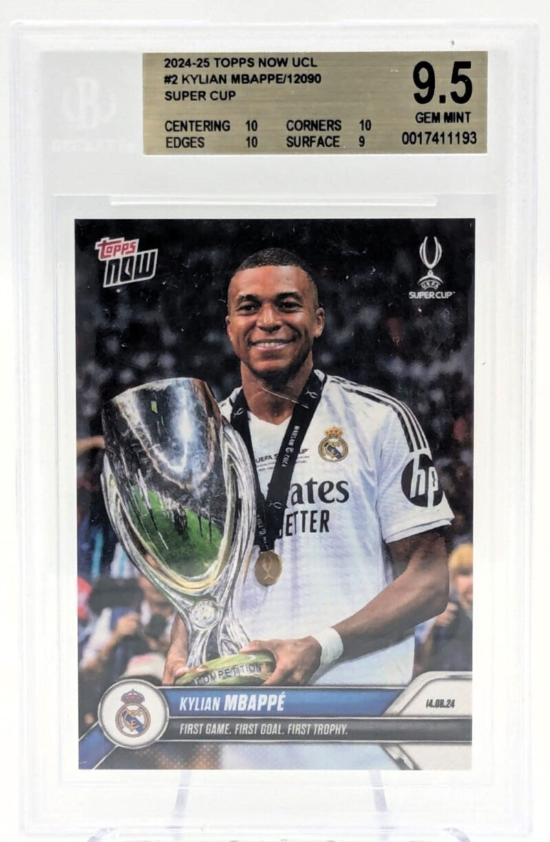 Kylian Mbappe Tarjeta 12090 Real Madrid 2024-25 Graduada por Beckett 0017411193.