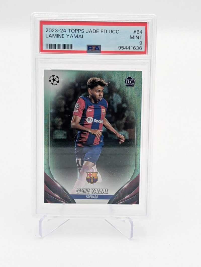 Lamine Yamal Tarjeta Barcelona 2023 - 2024 Topps Jade ED UCC PSA 95441636.