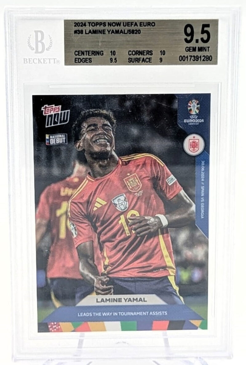 Lamine Yamal Tarjeta España 5820 Graduada por Beckett 0017391280.