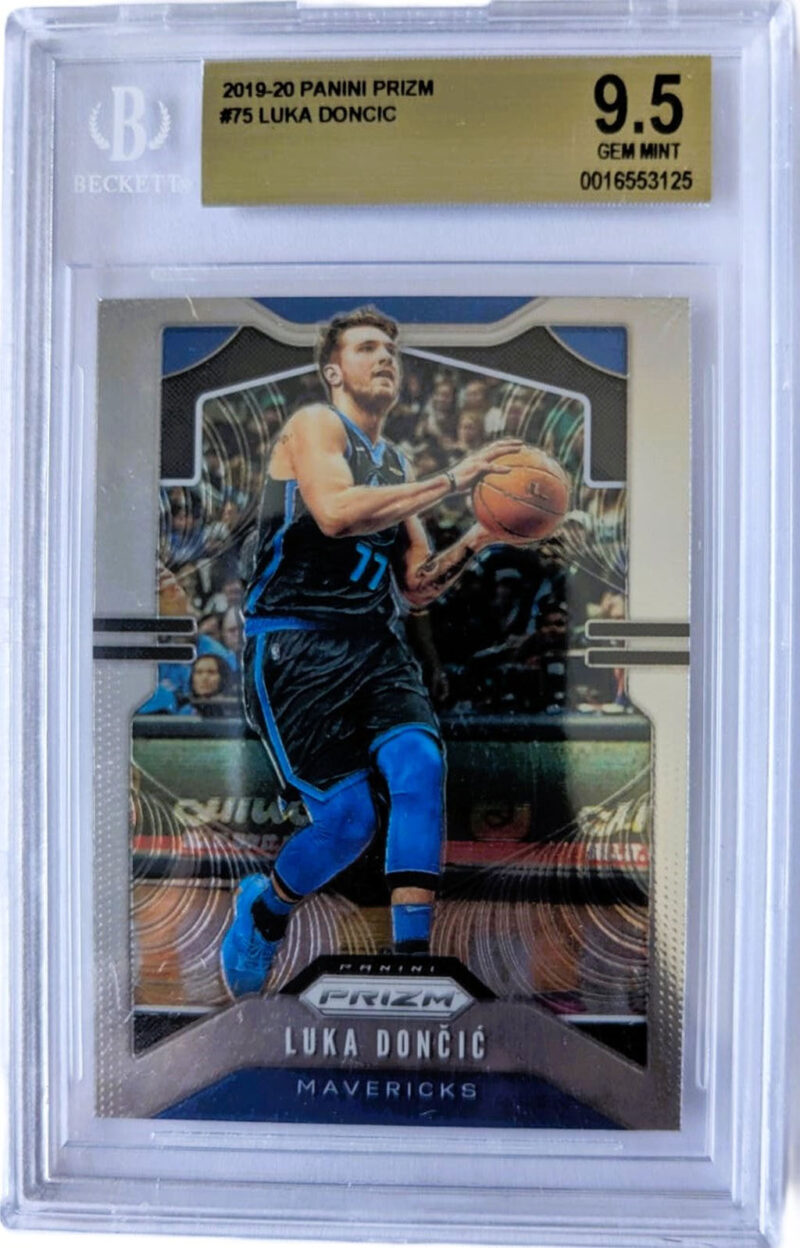 Luka Doncic Tarjeta Panini #75 Mavericks Graduada por Beckett 0016553125