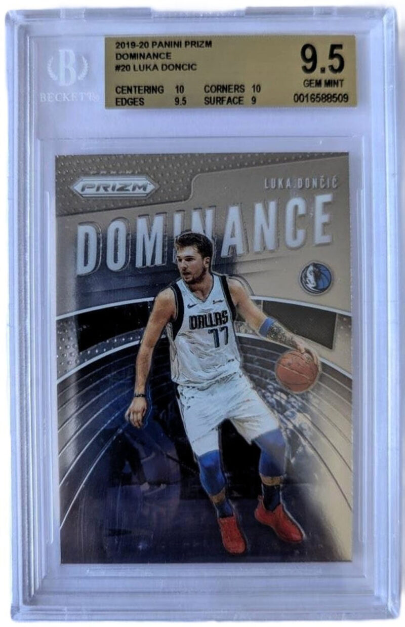 Luka Doncic Tarjeta Panini #20 Mavericks Graduada por Beckett 0016588509
