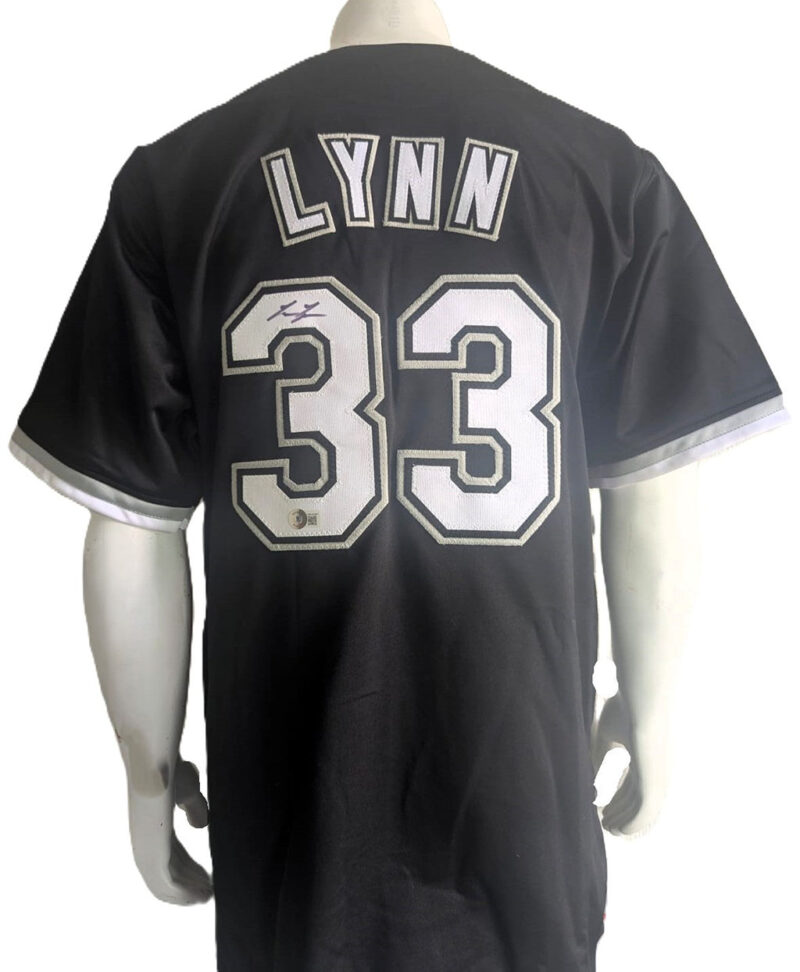 Lance Lynn Playera Chicago autografiada firma autentificada por la compañía Beckett con el número WX49397.