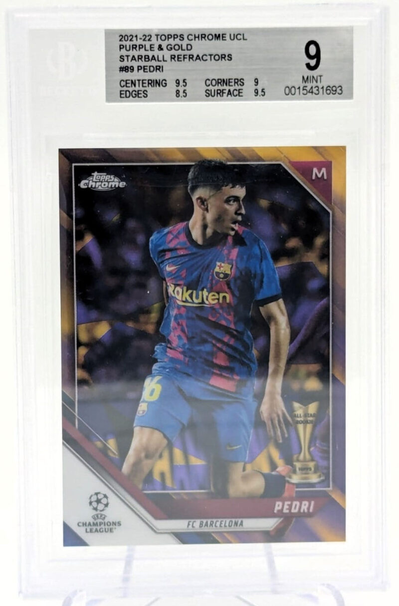 Pedri Tarjeta #89 Barcelona Graduada por Beckett 0015431693.