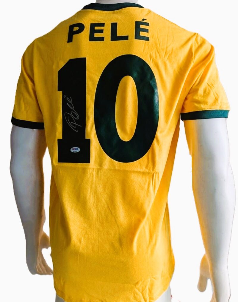 Pelé Playera Brasil Autografiada Certificada por PSA 7A23635.