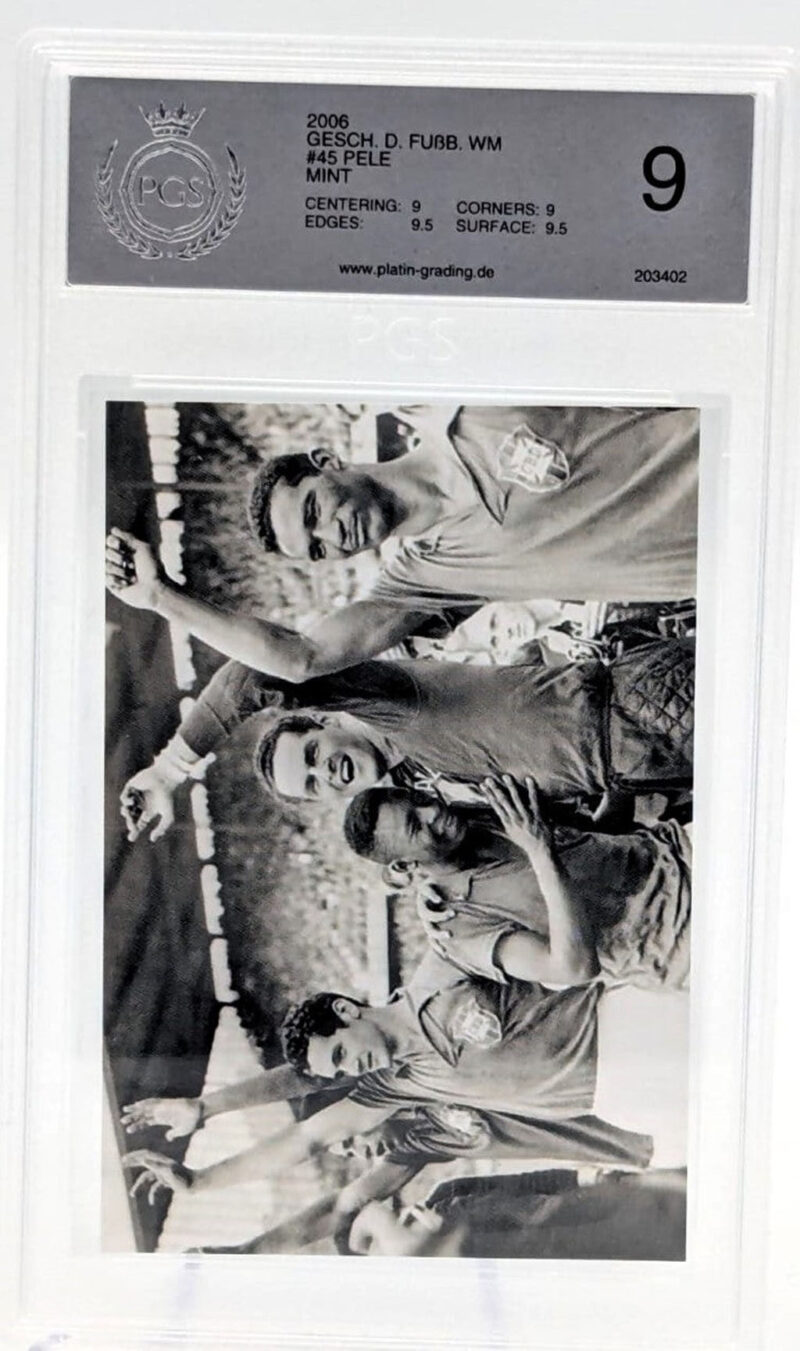 Pelé Tarjeta # 45 Brasil Gesch D Fubb WM Certificada por PGS 203402