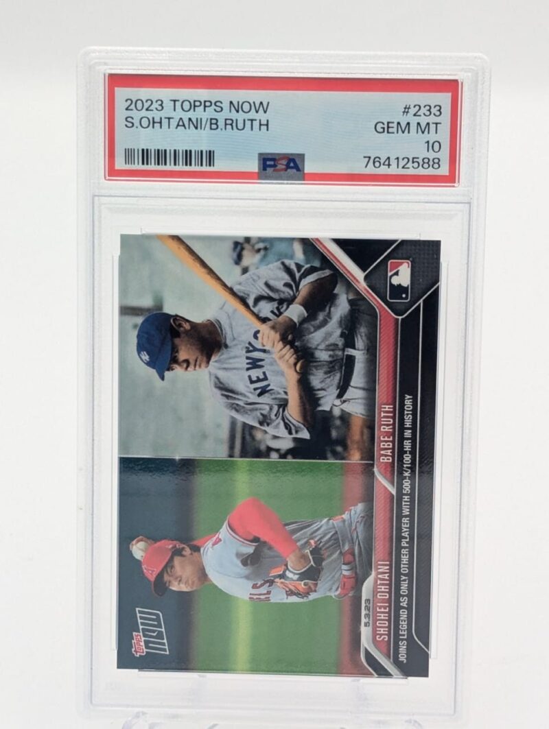 Shohei Ohtani / Babe Ruth Tarjeta 2023 Topps Now Psa 76412588