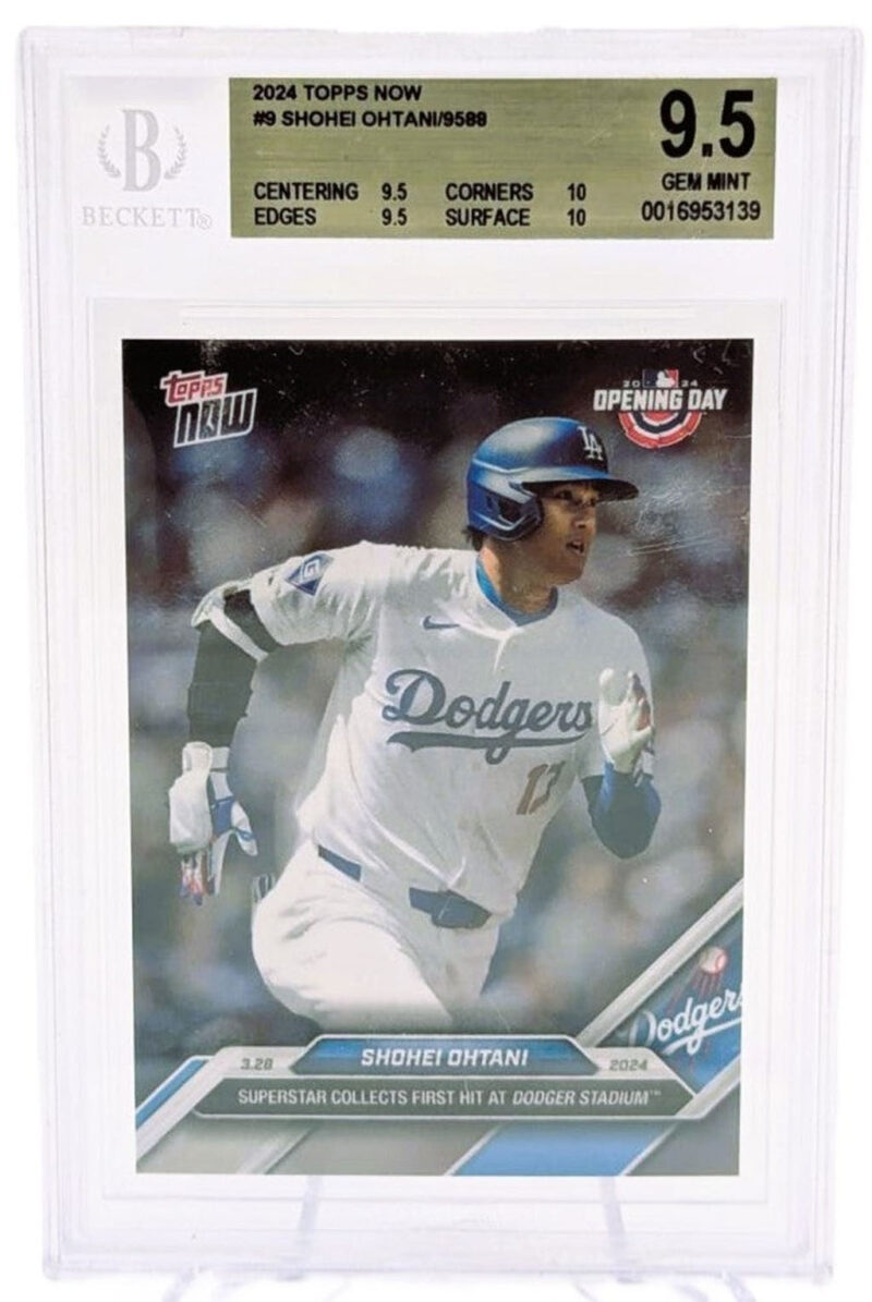Shohei Ohtani Tarjeta Dodgers Graduada por Beckett 0016953139.