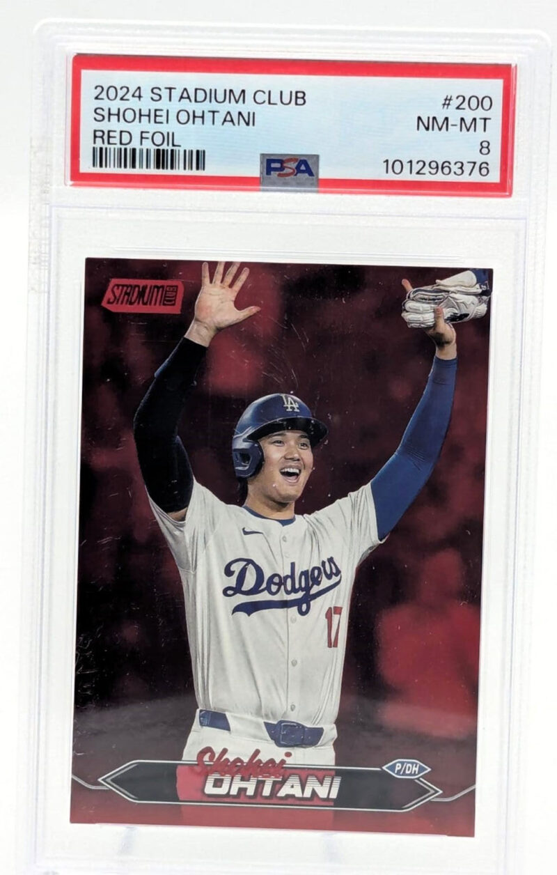 Shohei Ohtani Tarjeta Dodgers 2024 Stadium Club graduada por PSA 101296376