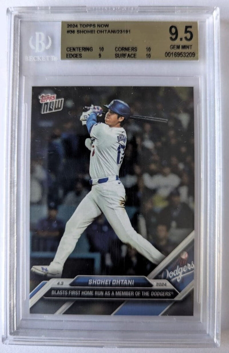 Shohei Ohtani Tarjeta 36 Dodgers 2024 Topps Now graduada por PSA 0016953209