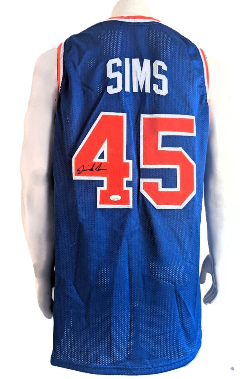 Jericho Sims New York Knicks Playera autografiada firma autentificada por la compañía JSA con el número WA719932