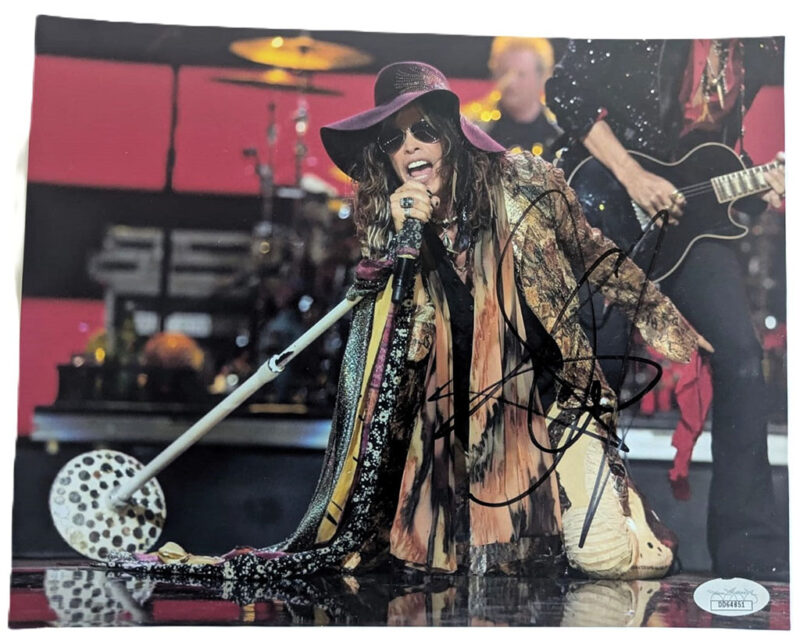 Steven Tyler Fotografía Autografiada Vocalista Aerosmith firma certificada por JSA DD64851