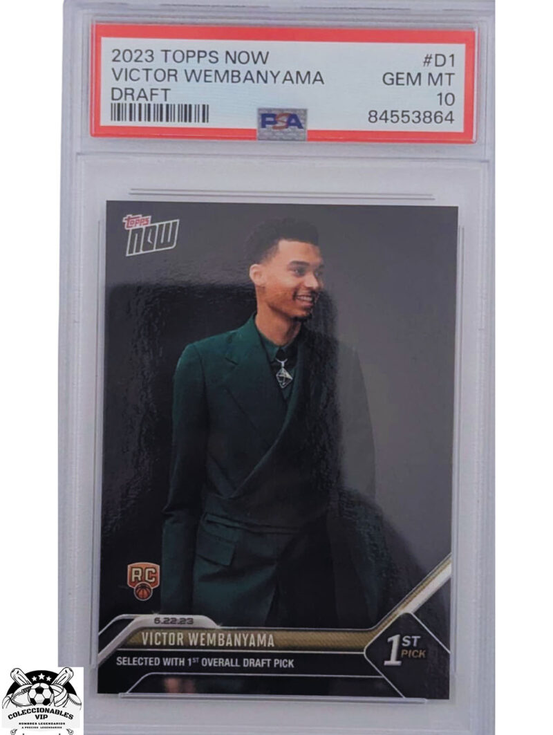 Víctor Wembanyama Tarjeta Spurs Rookie Card Certifica PSA 84553864.