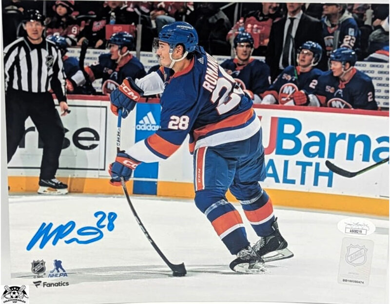 Alexander Romanov Fotografía Autografiada doble certificado JSA AS08219 y NHL by Fanatics BB150350474.