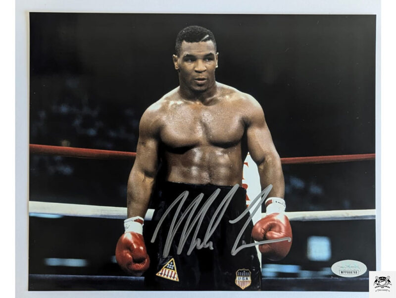 Mike Tyson fotografía autografiada certificada por JSA WPP090768
