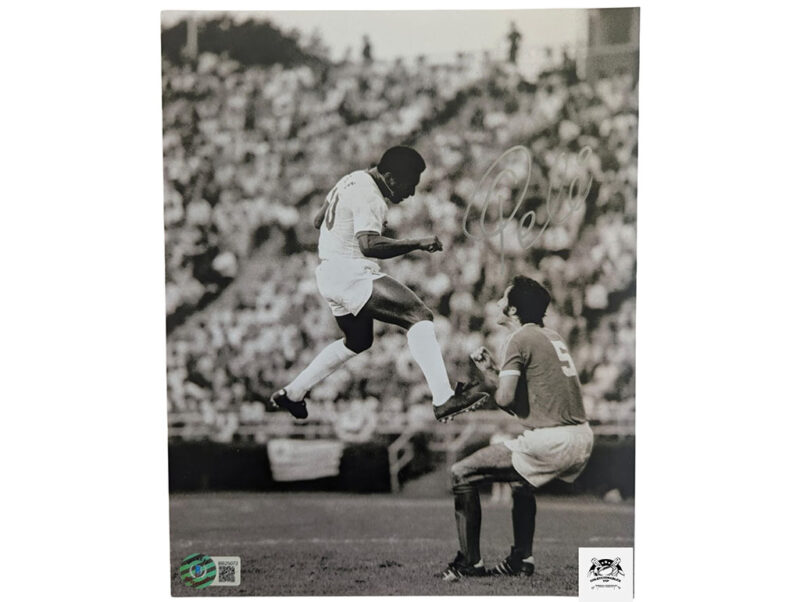 Pele de Cabecita Fotografía Brasil autografiada firma certificada por Beckett BB25072