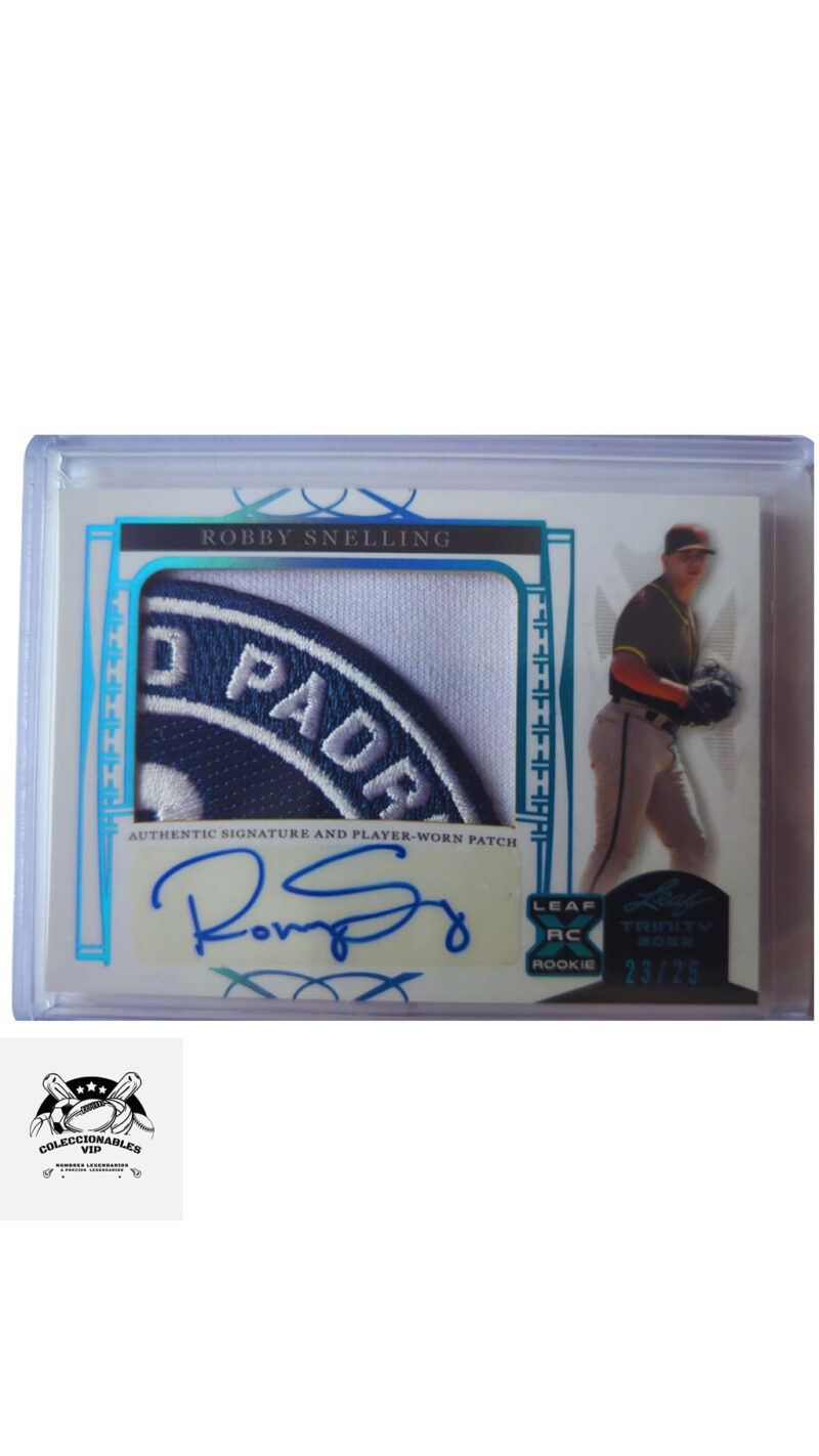 Robby Snelling Tarjeta San Diego Padres en el frente encontrarás pieza de playera y autógrafo.